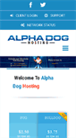 Mobile Screenshot of alphadoghosting.com